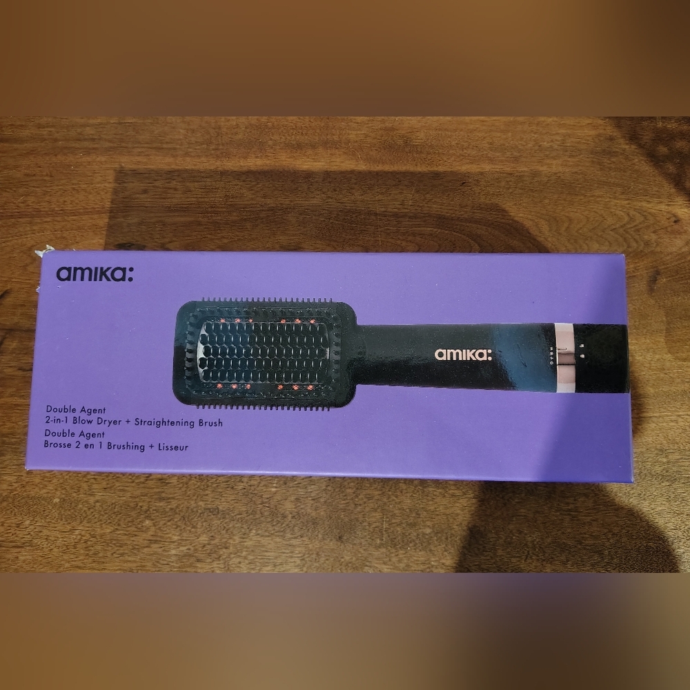 Amika Double Agent Straightening Brush